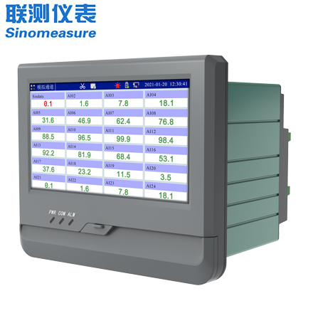 聯(lián)測(cè)SIN-R8000A(觸摸屏)0.5S高速采集1-24路可選7英寸無(wú)紙記錄儀